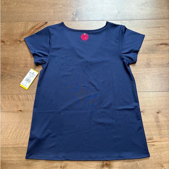 Eleven by Venus Williams Womens Match Point Short Sleeve Blue Nights size XS NWT - Picture 5 of 6